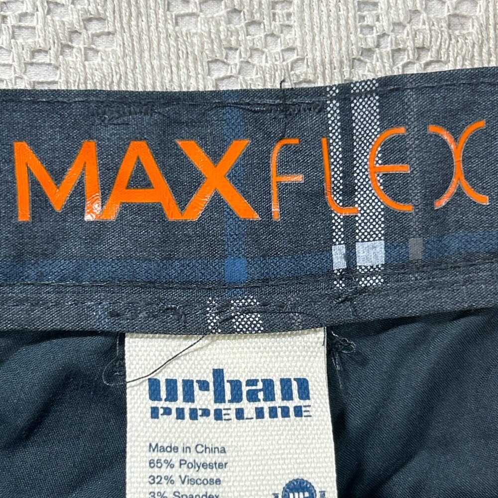 Urban Pipeline Men's Chino Shorts Size 30 Grey Plaid Max Flex Shorts Golf Flat - Picture 9 of 16